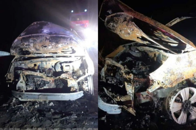 В Сабирабадском районе мужчина сгорел в автомобиле - ФОТО